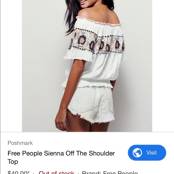 Free people sienna off the shoulder top - Picture 4 of 5